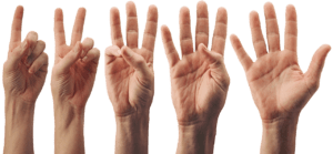 5 Hands
