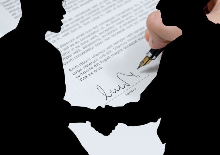 Unterschrift Signatur Vertrag