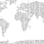 Geopolitik Kosmopolitischer Protest-Hacktivismus Zahlen binär Welt Globus Dateein