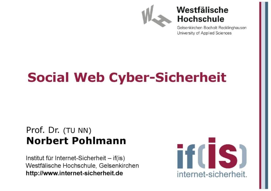 Social Web Cyber-Sicherheit Titelbild