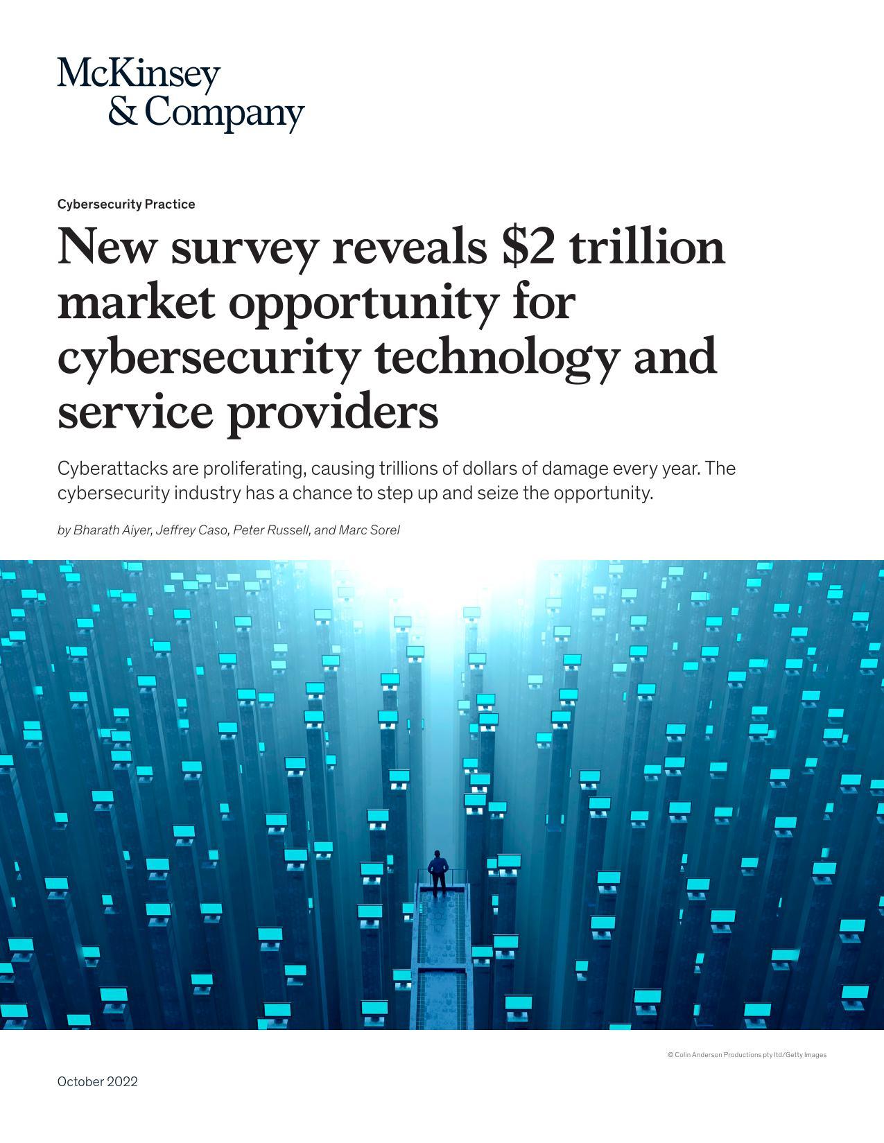 New survey reveals $2 trillion market opportunity for cybersecurity technology