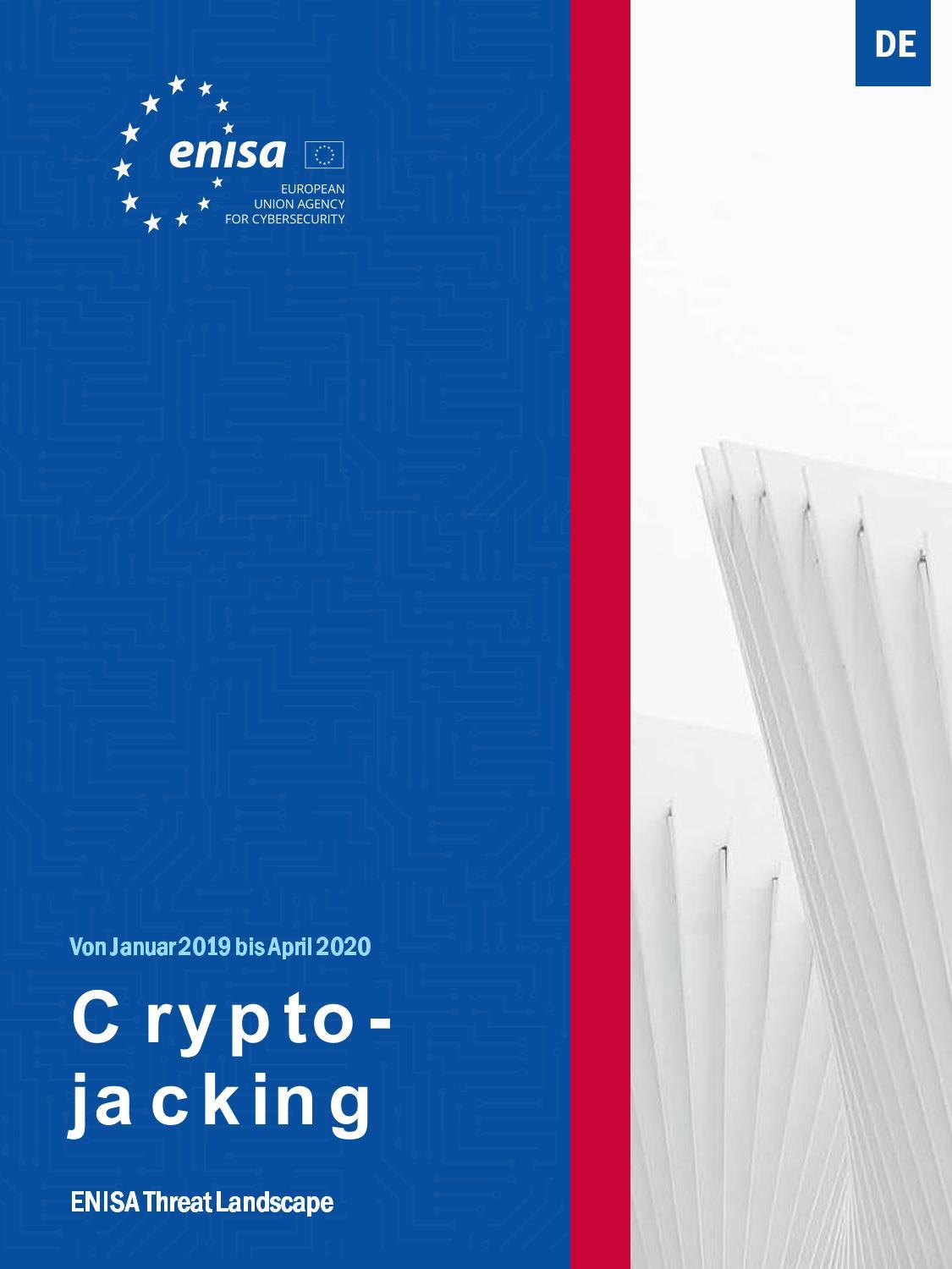 ENISA Threat Landscape Report zu Cryptojacking