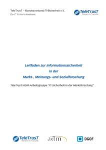 Leitfaden zur Informationssicherheit in der Marktforschung