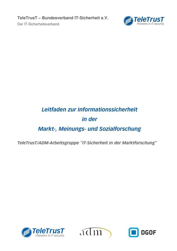 Leitfaden zur Informationssicherheit in der Marktforschung