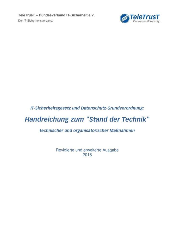 TeleTrusT-Handreichung: Stand der Technik