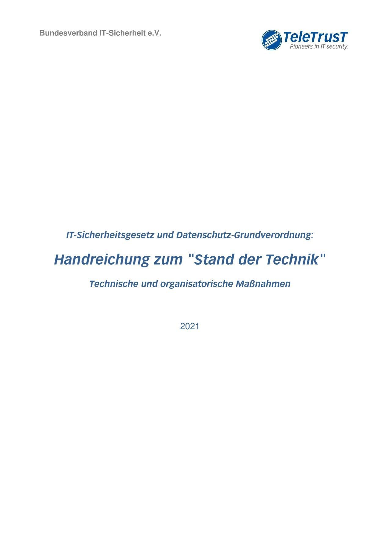 Stand der Technik in der IT-Sicherheit 2021