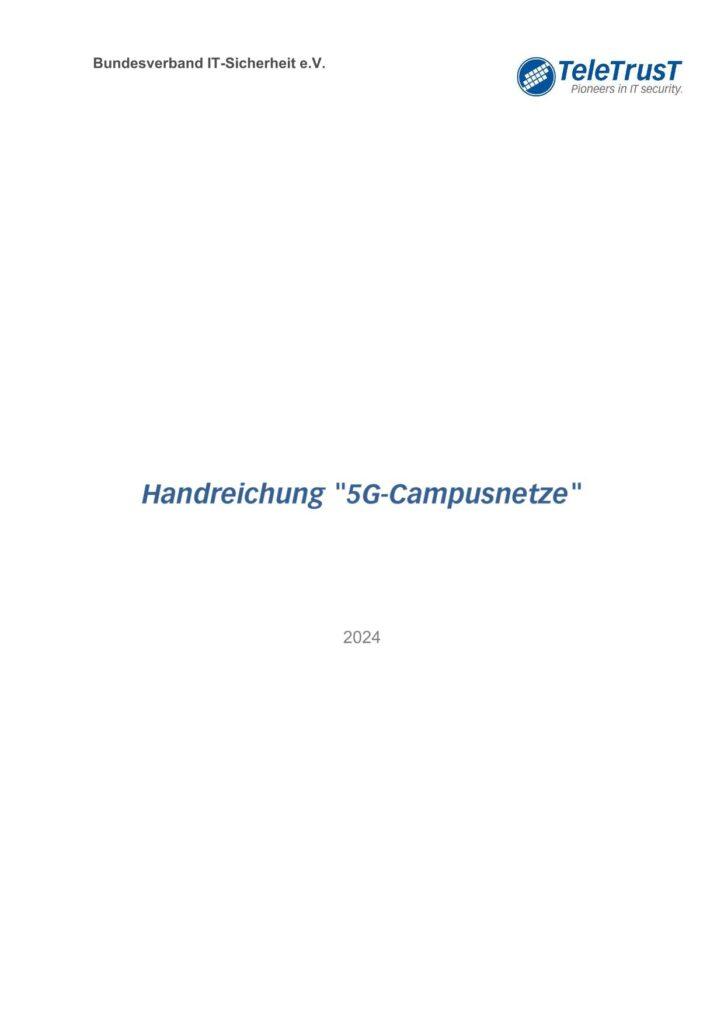 TeleTrusT-Handreichung 5G-Campusnetze