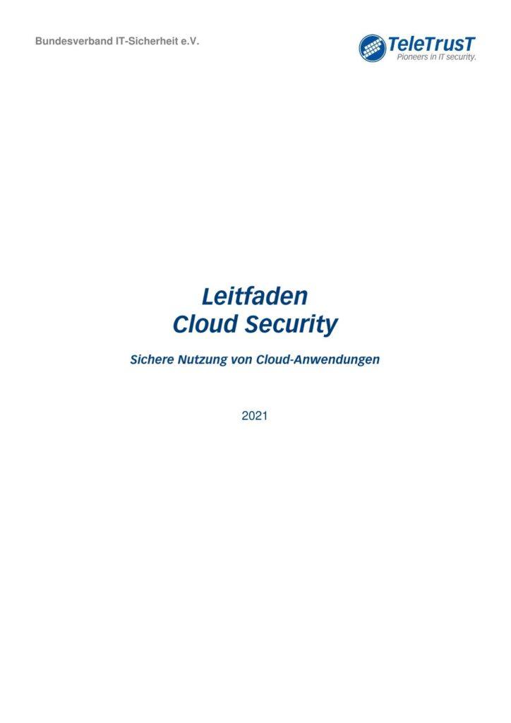 TeleTrusT-Leitfaden zur Cloud-Sicherheit