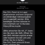 eine iMessage Smishing Nachricht