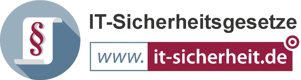Logo mit Text IT-Sicherheitsgesetze