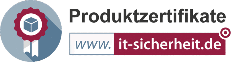 Logo mit Text Produktzertifikate
