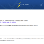 Screenshot der EUSurvey Phishing E-Mail (Bild: KnowBe4 Threat Lab)