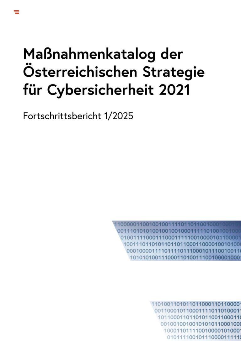 Titelbild Fortschrittsbericht 2025