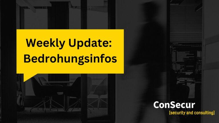 Consecur Weekly Update
