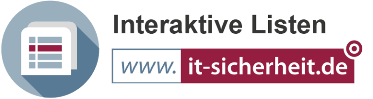 Interaktive Listen – gezielt den passenden IT-Sicherheitsanbieter finden