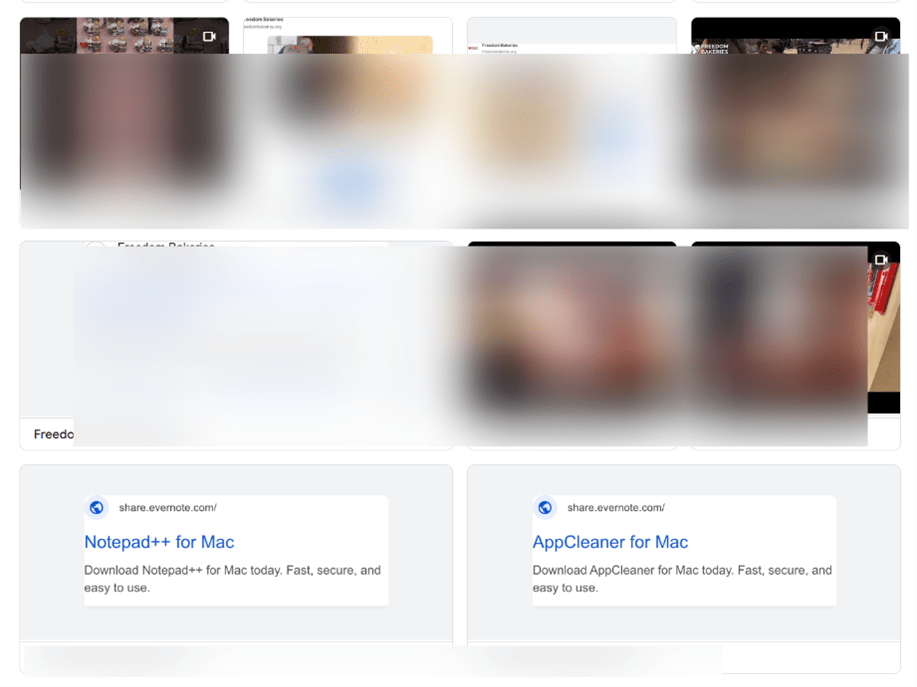 Links mit angeblicher Mac-Software2