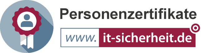 Personenzertifikate-Logo Marktplatz IT-Sicherheit